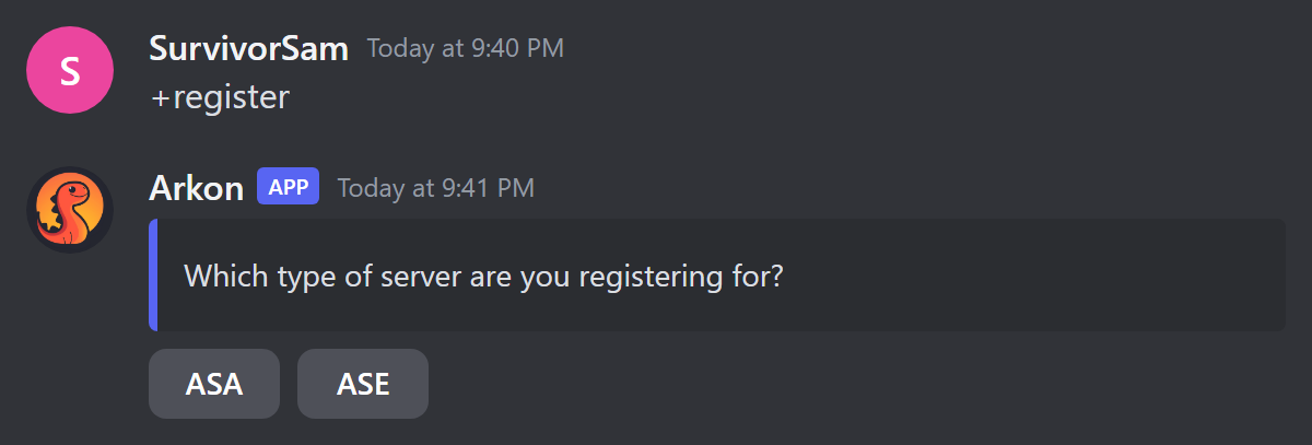 Register asks ASA or ASE