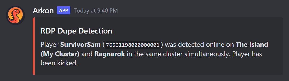 The RDP Dupe Detection alert