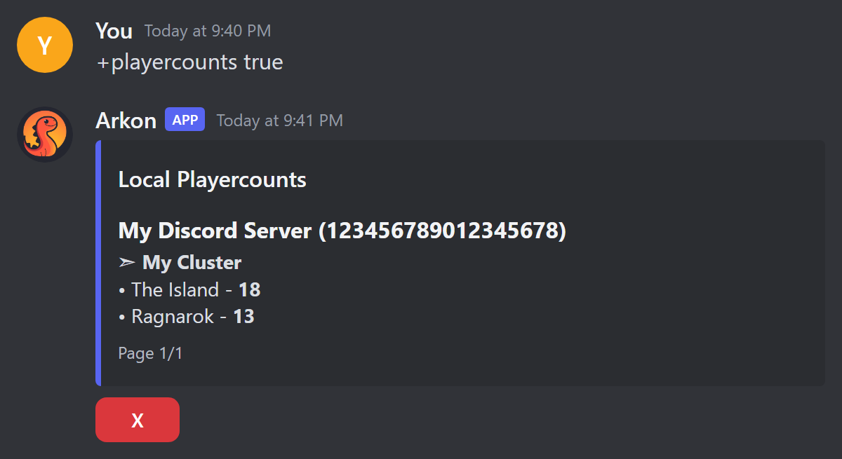 The playercounts list